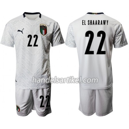 Italien Stephan El Shaarawy 22 Kinder Auswärts Trikotsatz Euro 2020 Kurzarm (+ Kurze Hosen)